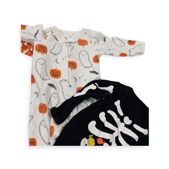 Carters Halloween Baby Sleep & Play Bundle Newborn & 3M Cotton & Polyester Ghost - Picture 2 of 9
